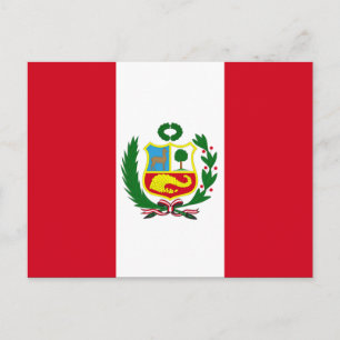 Nationale vlag Peru Briefkaart