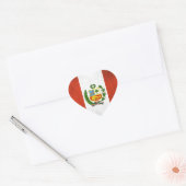 Nationale vlag Peru Hart Sticker (Envelop)
