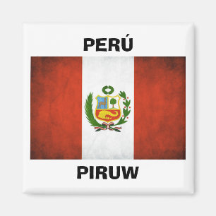 Nationale vlag Peru Magneet