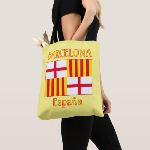 Nationale Vlag Rood Wit Geel Barcelona Patriottisc Draagtas