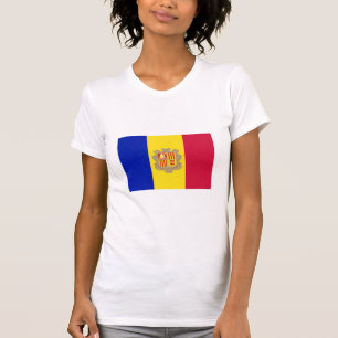 Nationale vlag van Andorra T-shirt