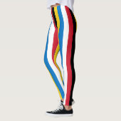Nationale vlag van Antigua en Barbuda gestript Leggings (Links)
