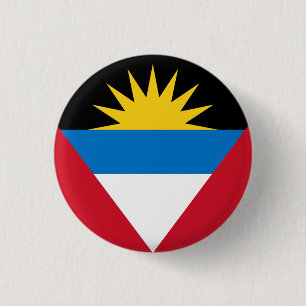 Nationale vlag van Antigua en Barbuda Ronde Button 3,2 Cm