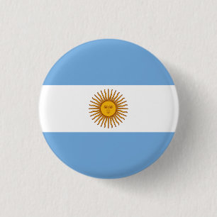 Nationale vlag van Argentinië Ronde Button 3,2 Cm