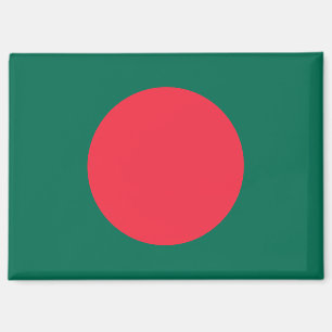 Nationale Vlag van Bangladesh Rectangle magneet