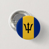 Nationale vlag van Barbados Ronde Button 3,2 Cm (Voorkant /achterkant)