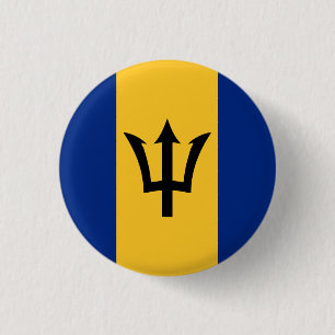 Nationale vlag van Barbados Ronde Button 3,2 Cm
