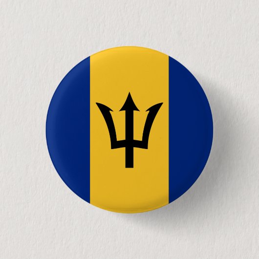 Nationale vlag van Barbados Ronde Button 3,2 Cm (Voorkant)
