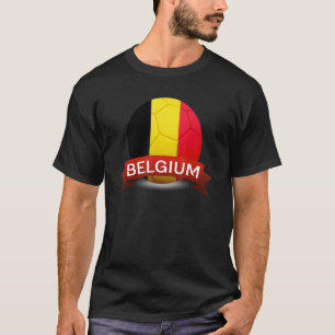 Nationale vlag van België Belgische voetbalfan voe T-shirt