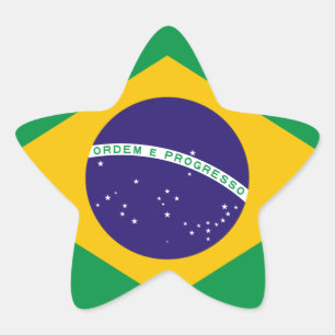 Nationale vlag van Brazilië Ster Sticker