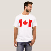 Nationale vlag van Canada - Drapeau du Canada T-shirt (Voorkant volledig)