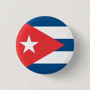 Nationale vlag van Cuba Ronde Button 3,2 Cm