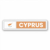 nationale vlag van cyprus sticker (Voorkant)
