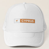 nationale vlag van cyprus trucker pet (Voorkant)