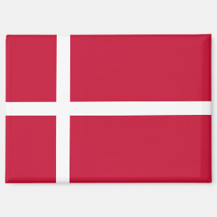 Nationale Vlag van Denemarken Rectangle magneet