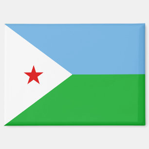 Nationale Vlag van Djibouti Rectangle magneet