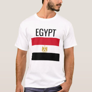 Nationale vlag van Egypte/Wereldland T-shirt