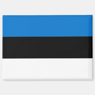 Nationale Vlag van Estland Rectangle magneet
