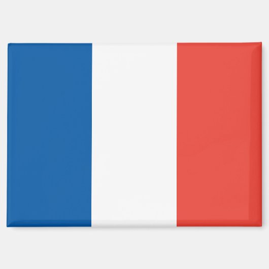 Nationale vlag van Frankrijk Rectangle Magnet Magneet (Voorkant)