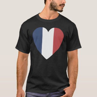 Nationale vlag van Frankrijk souvenir voor manneli T-shirt