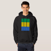 Nationale vlag van Gabon Hoodie (Voorkant volledig)
