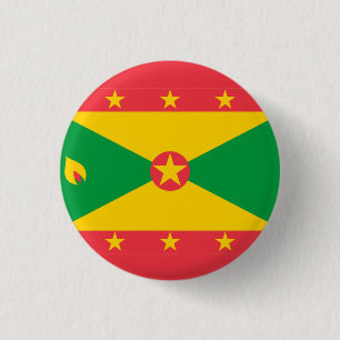 Nationale vlag van Grenada Ronde Button 3,2 Cm