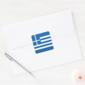 Nationale vlag van Griekenland Vierkante Sticker (Envelop)
