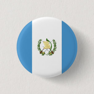 Nationale vlag van Guatemala Ronde Button 3,2 Cm