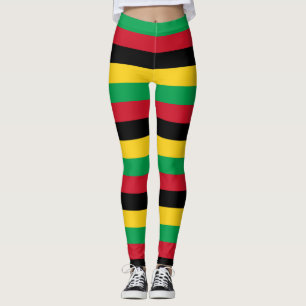 Nationale vlag van Guinee-Bissau met gestreepte le Leggings