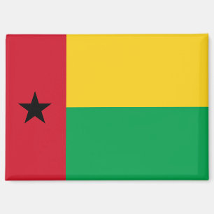 Nationale vlag van Guinee-Bissau Rechthoekige magn Magneet