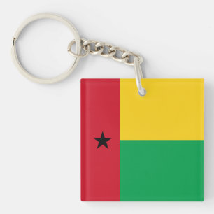 Nationale vlag van Guinee-Bissau Sleutelhanger