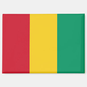 Nationale vlag van Guinee Rectangle Magnet Magneet
