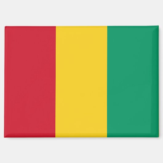 Nationale vlag van Guinee Rectangle Magnet Magneet (Voorkant)