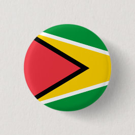 Nationale vlag van Guyana Ronde Button 3,2 Cm