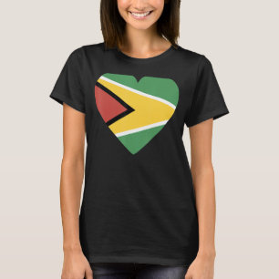 Nationale vlag van Guyana souvenir voor mannen 3 T-shirt