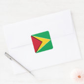 Nationale vlag van Guyana Vierkante Sticker (Envelop)