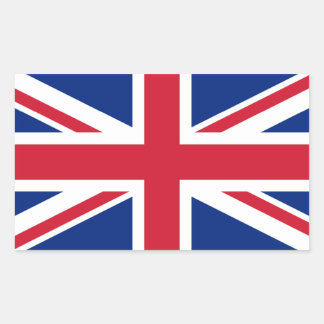 Nationale vlag van het Verenigd Koninkrijk Rechthoekige Sticker