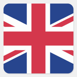 Nationale vlag van het Verenigd Koninkrijk Vierkante Sticker
