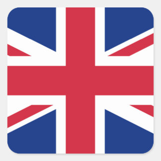 Nationale vlag van het Verenigd Koninkrijk Vierkante Sticker