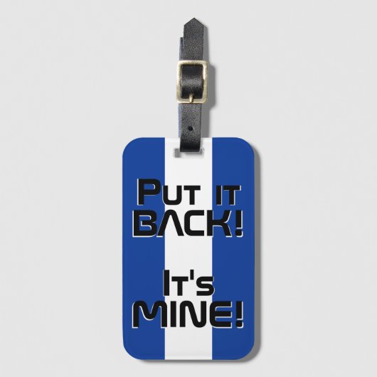 Nationale vlag van Honduras Funny Patriotic Bagagelabel (Voorkant (verticaal))