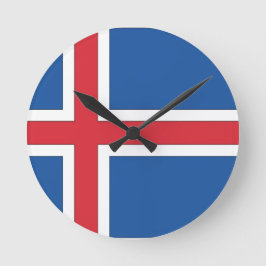 Nationale vlag van IJsland Ronde Klok
