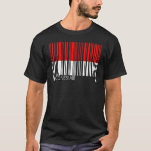 Nationale vlag van Indonesië souvenir voor mannen T-shirt