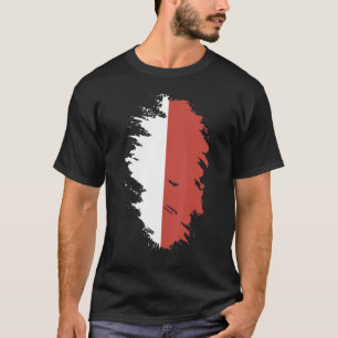 Nationale vlag van Indonesië souvenir voor mannen T-shirt