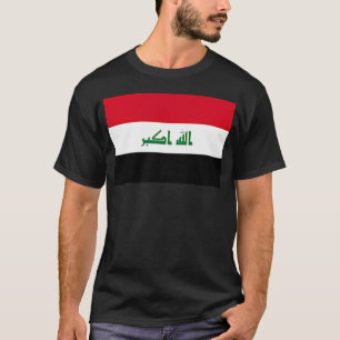 Nationale vlag van Irak Bagdad T-shirt