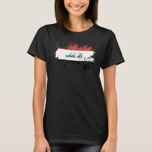 Nationale vlag van Irak souvenir voor mannen vrouw T-shirt