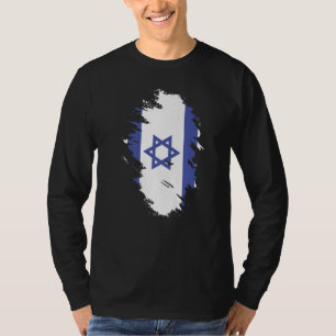 Nationale vlag van Israël souvenir voor mannen vro T-shirt