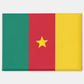 Nationale vlag van Kameroen Rectangle Magnet Magneet (Voorkant)