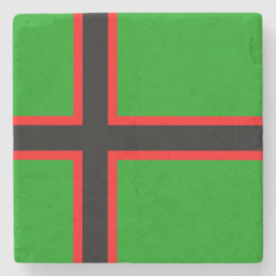 Nationale vlag van Karelië Stenen Onderzetter