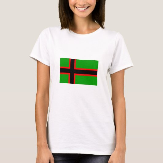 Nationale vlag van Karelië T-shirt (Voorkant)