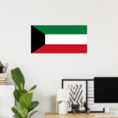 Nationale vlag van Koeweit Poster (Thuiskantoor)